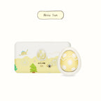 Car diffuser with white dinosaur-style tray and yellow egg-shaped scent pod, Aksu Sun