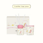Dinosaur scent diffuser set, Tianshan Snow Lotus label, reed sticks and two jars